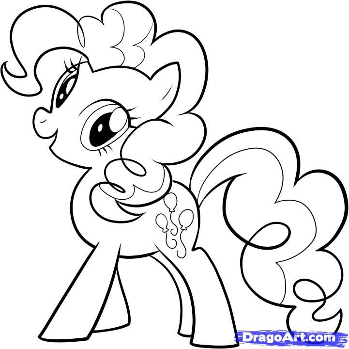 721x720 Mlp Printable Coloring Pages How To Draw Pinkie Pie My Littlemein - Pinkie Pie Drawing