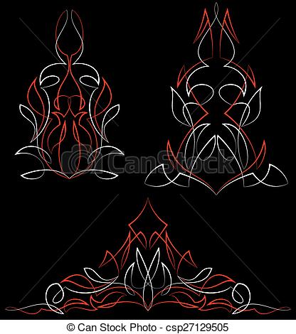 416x470 pinstripe graphics vinyl ready vector art - Pinstripe Drawings