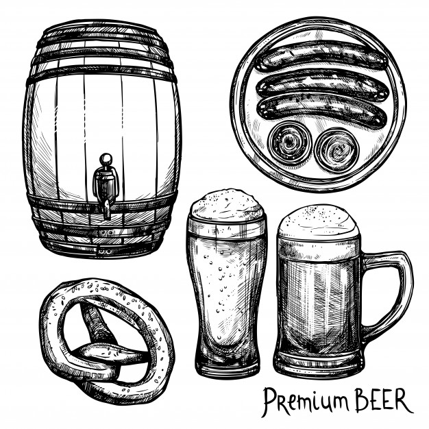 626x626 Pint Vectors, Photos And Free Download - Pint Drawing