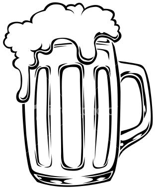 312x380 Pint Glass Painting Projects Mug Drawing, Beer Art, Beer Images - Pint Drawing