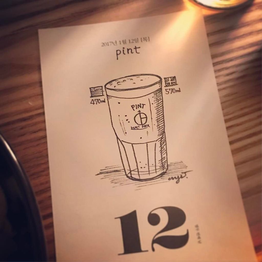 1024x1024 Atom On Twitter Pint - Pint Drawing