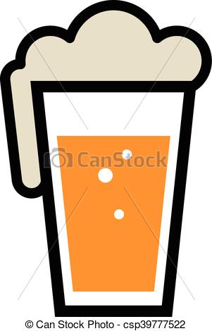 301x470 Beer Pint Glass Vector - Pint Of Beer Drawing