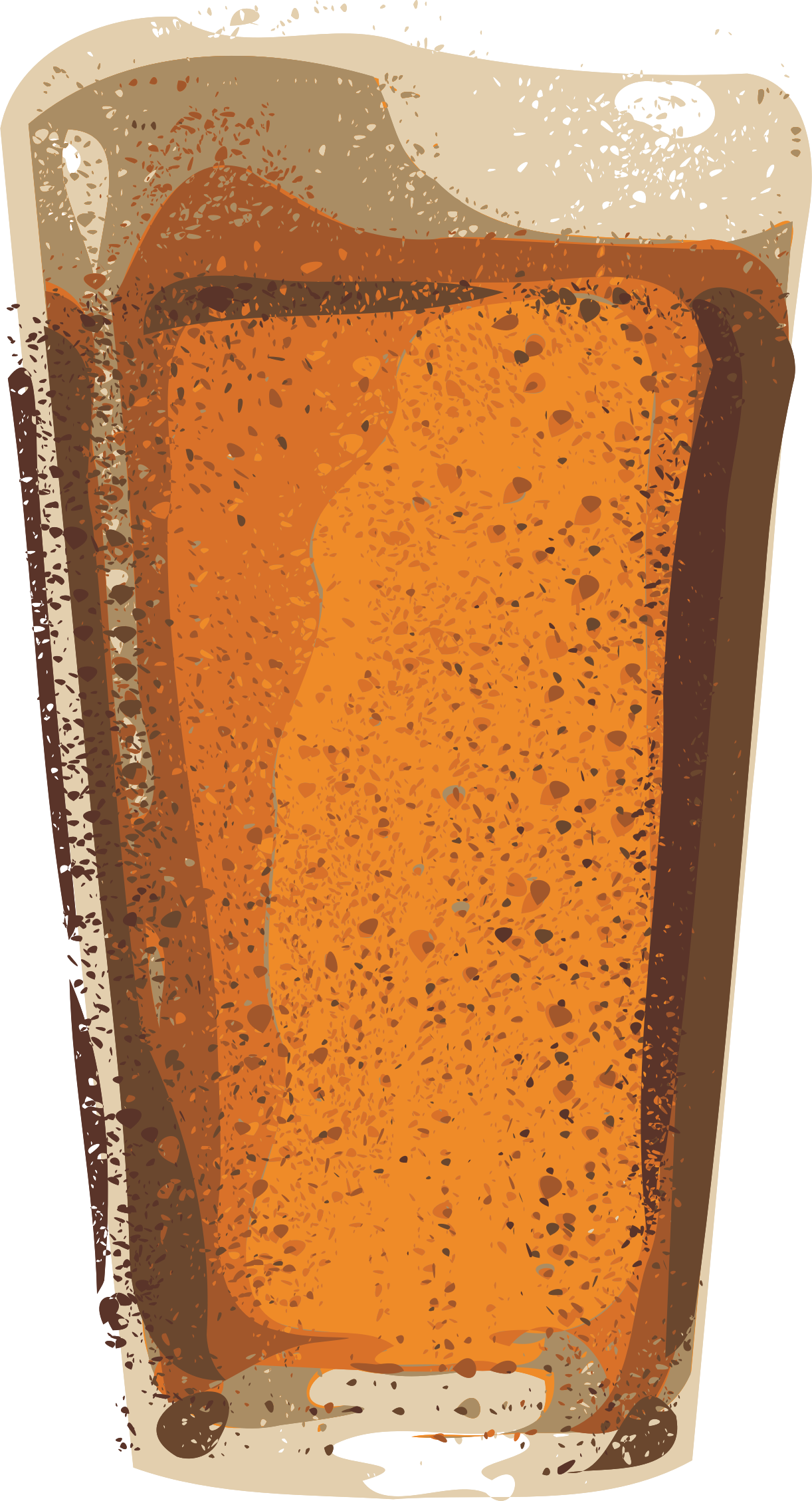 1222x2258 Clipart - Pint Of Beer Drawing