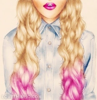 312x320 girl drawing pictures, photos, and images for facebook, tumblr - Pinterest Girl Drawing