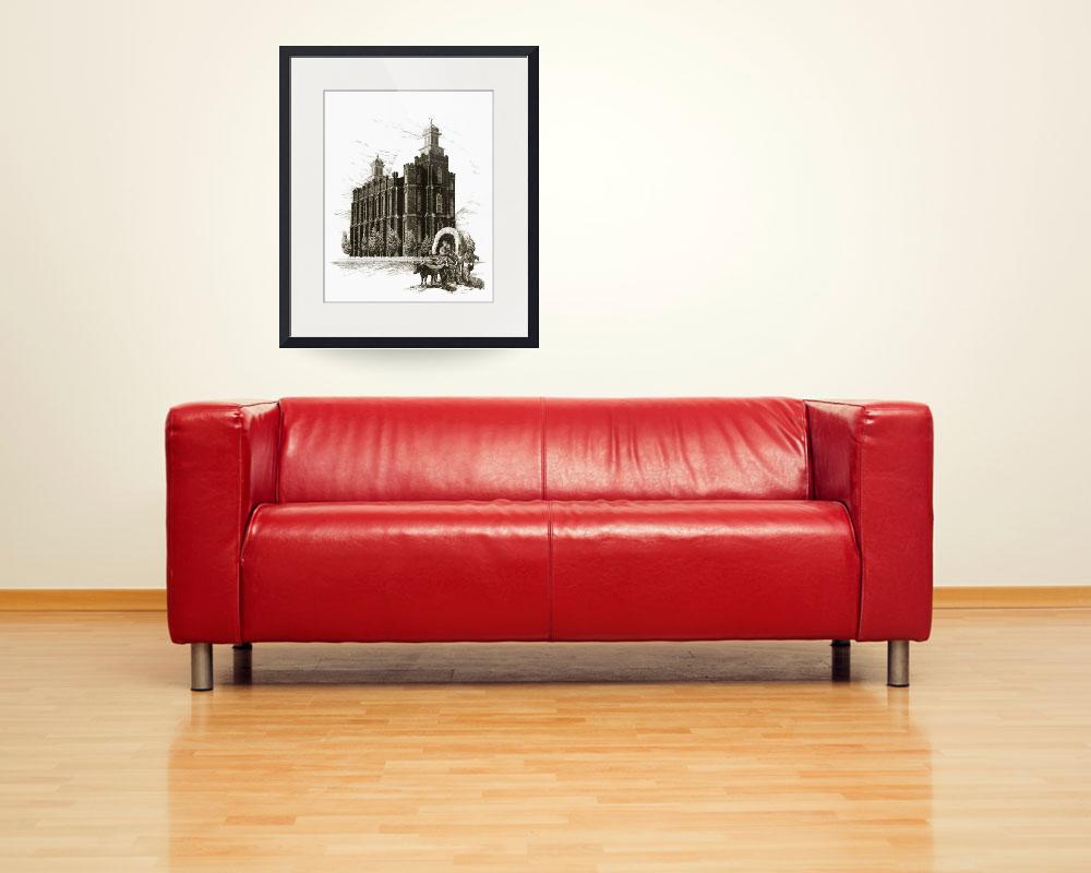 1000x800 drawing pioneer wagon pencil drawings and illustrations for sale - Pioneer Wagon Drawing