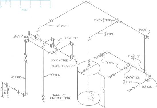 how to draw piping isometrics