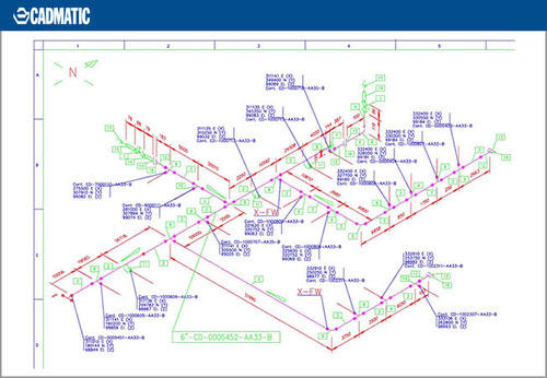 500x346 pipe isometric drawings, drawing job work in thane, cadmatic - Pipe Drawing