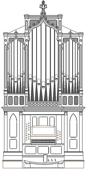 Pipe Organ Drawing at PaintingValley.com | Explore collection of Pipe