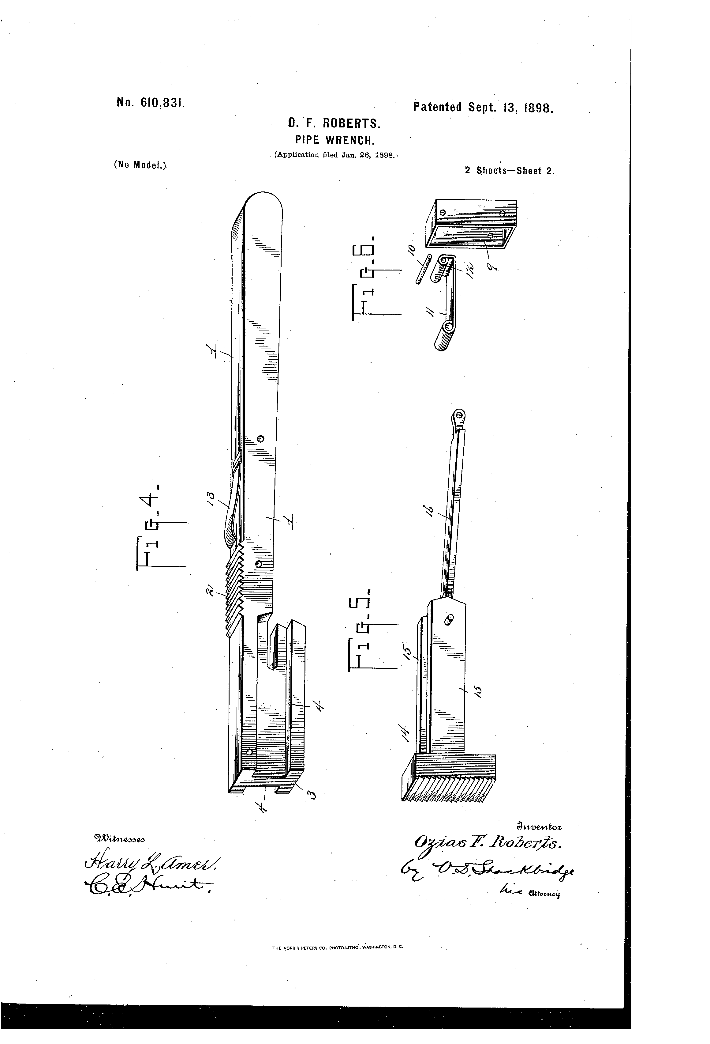 2320x3408 Patent - Pipe Wrench Drawing