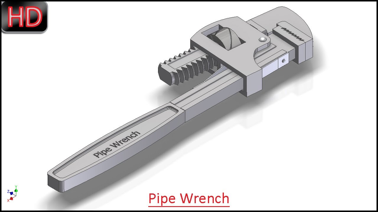 1280x720 Pipe Wrench - Pipe Wrench Drawing