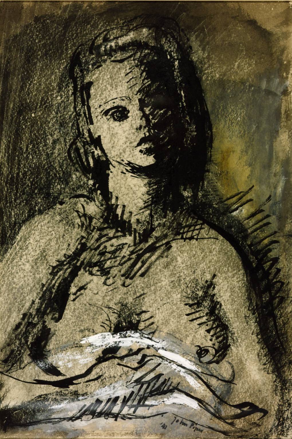 1020x1536 figure drawing', john piper, tate - Piper Drawing