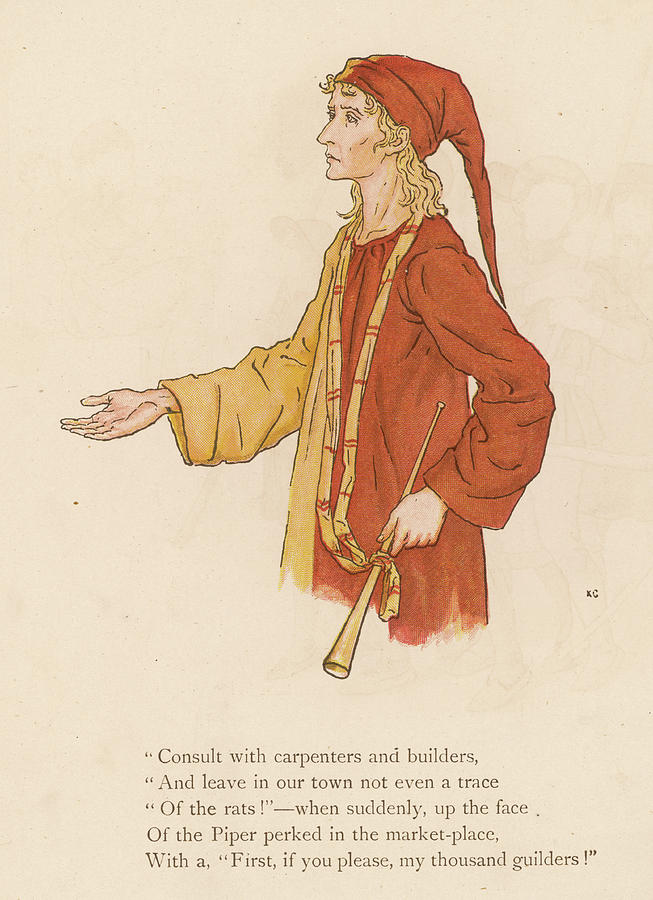 653x900 the pied piper - Piper Drawing