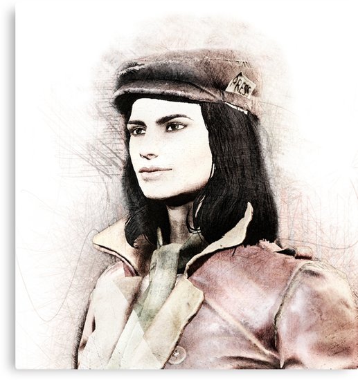 517x550 colored pencil piper drawing canvas prints - Piper Drawing