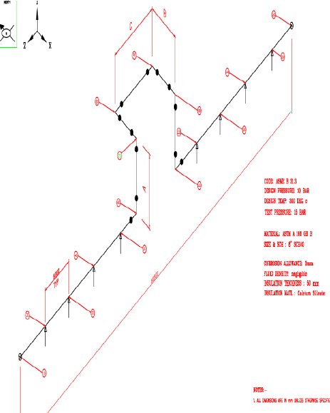 463x579 isometric drawing of piping system to be analyzed the piping - Piping Isometric Drawing