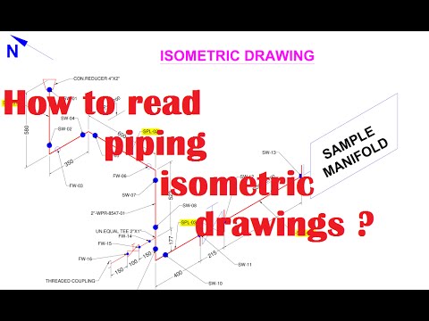 how to draw piping isometrics