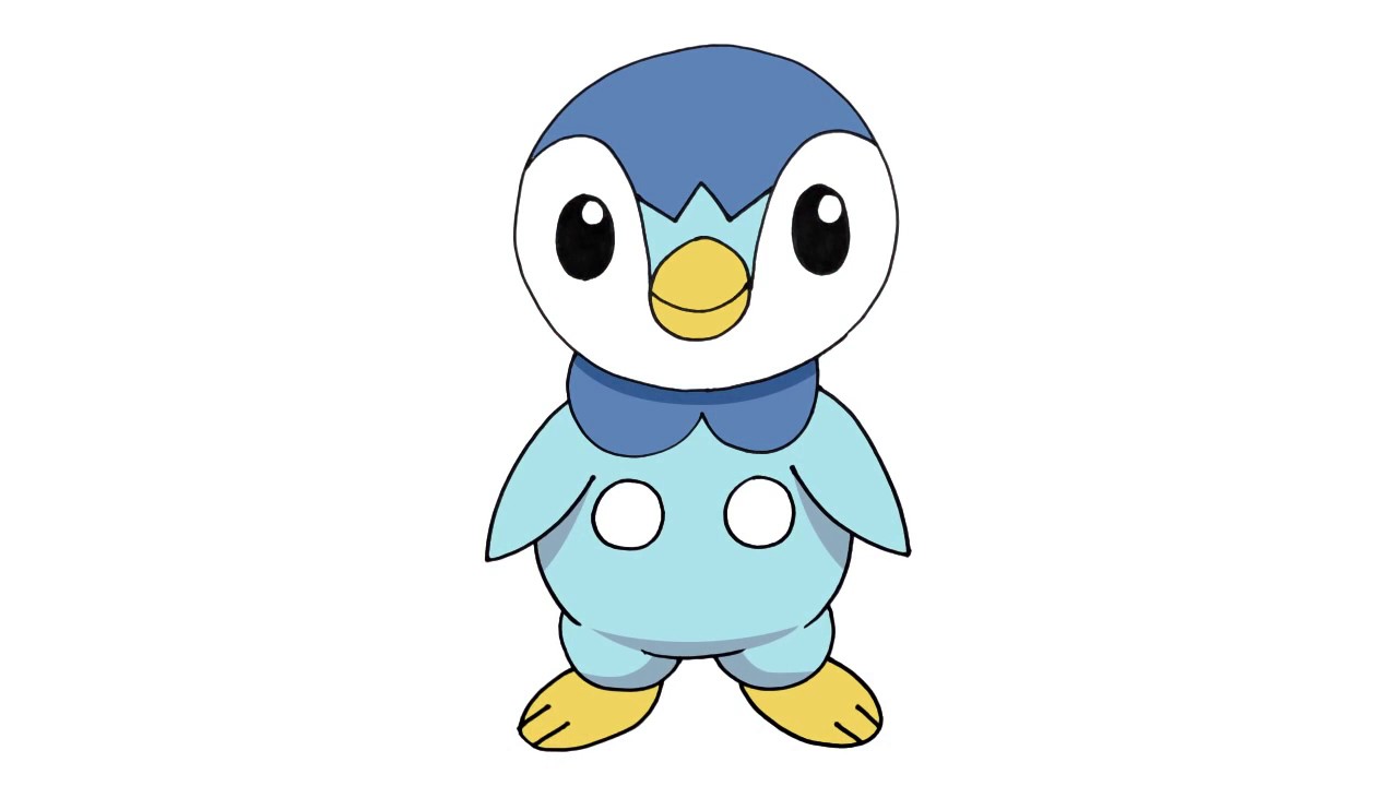 1280x720 How To Draw Piplup Pokemon - Piplup Drawing