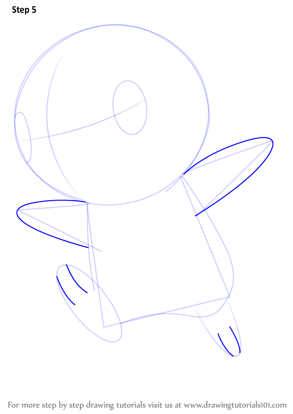 598x844 Learn How To Draw Piplup From Pokemon - Piplup Drawing