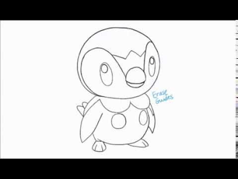 480x360 How To Draw Piplup - Piplup Drawing