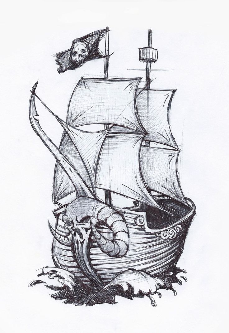 736x1068 Pirate Boat Image Drawing Drawing Skill - Pirate Boat Drawing