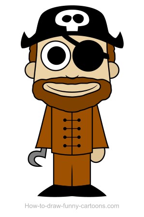 298x449 Pirate Drawing - Pirate Cartoon Drawing