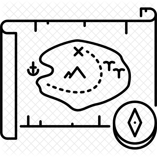 512x512 Collection Of Free Compass Pirate Map Download On Ui Ex - Pirate Compass Drawing