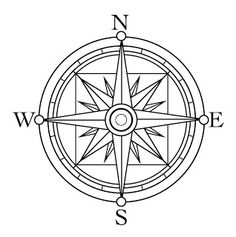 236x237 Compass Coloring Pages Inspire Free - Pirate Compass Drawing