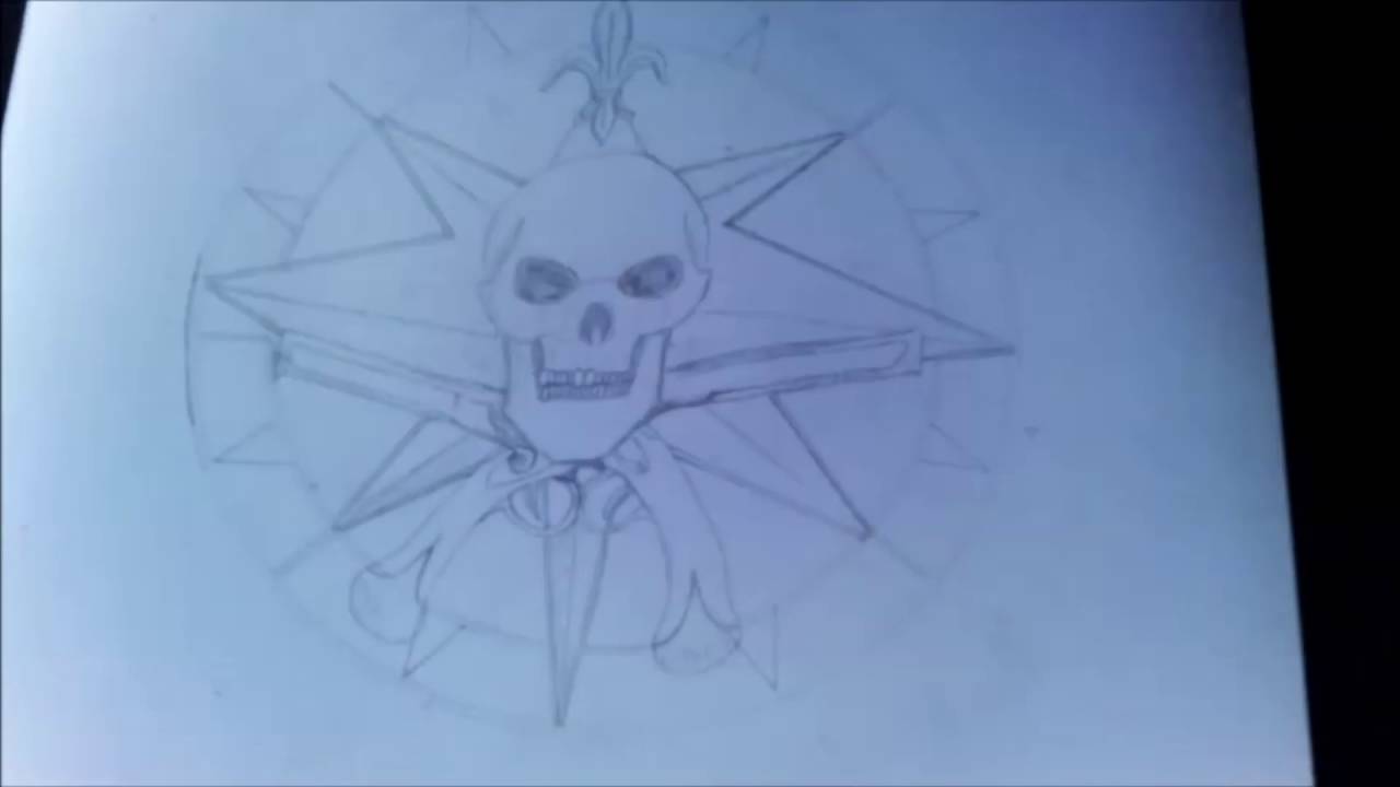 1280x720 Medieval Pirate Compassspeed Draw - Pirate Compass Drawing