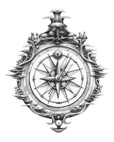 236x294 best pirate compass images in pirate tattoo, tattoo - Pirate Compass Drawing