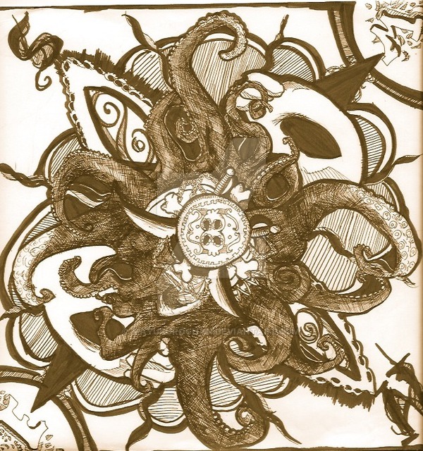 600x640 Pirate Compass - Pirate Compass Drawing