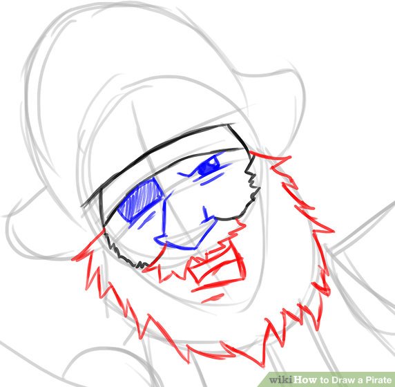 572x560 How To Draw A Pirate - Pirate Drawing