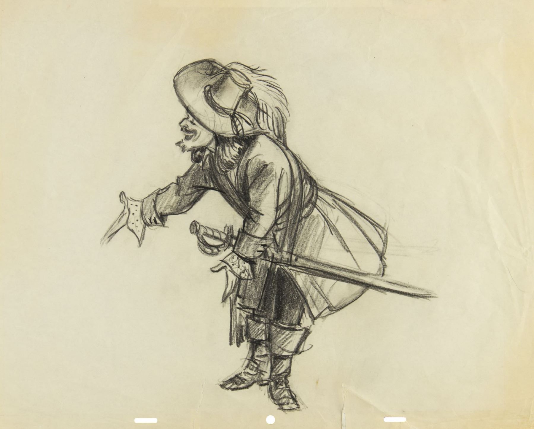 1800x1446 Original Marc Davis Pirates Of The Caribbean Drawing - Pirate Drawing