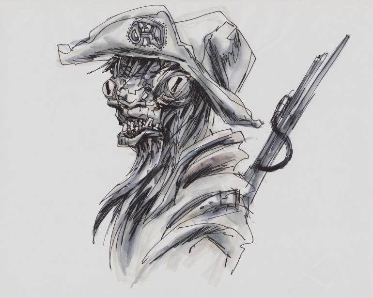 770x615 Alien Pirate Drawing - Pirate Drawing