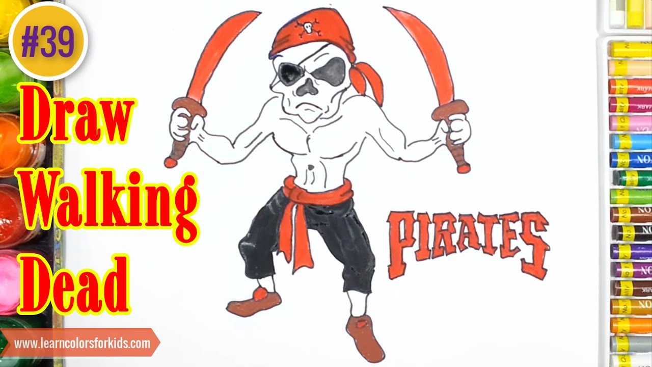 1280x720 How To Draw A Pirate, Easy Step - Pirate Drawing Easy