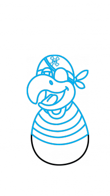 215x382 How To Draw A Pirate Ship Easy Step - Pirate Drawing Easy