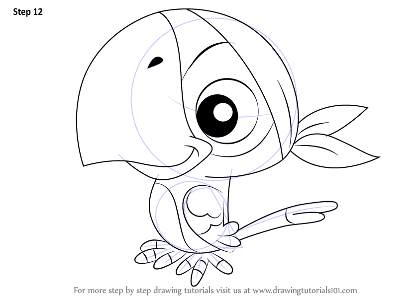 844x598 Learn How To Draw Skully From Jake And The Never Land Pirates - Pirate Drawing Easy