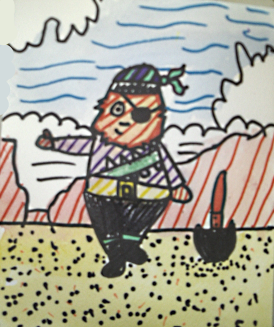 274x327 How To Teach A To Year Old To Draw A Person - Pirate Drawing For Kids