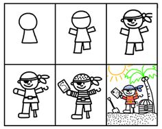 236x188 How To Draw A Pirate Pirates! In Drawings, Cartoon - Pirate Drawing For Kids