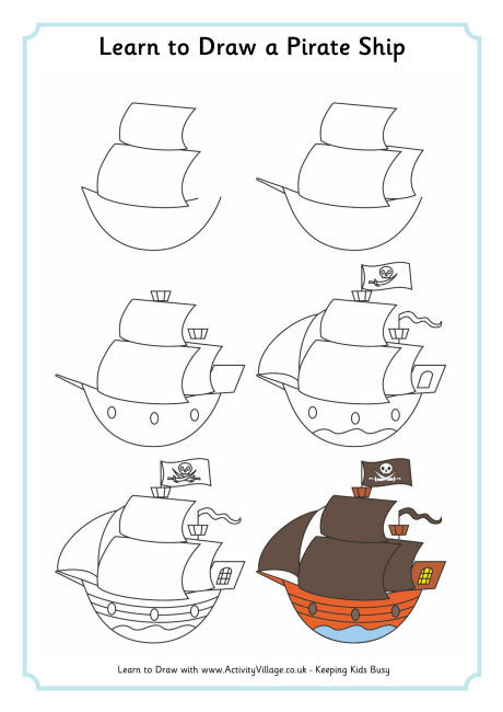 460x650 Learn To Draw Pirates - Pirate Drawing For Kids