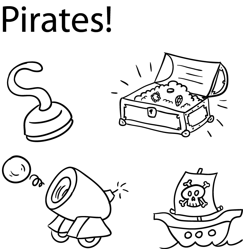 826x846 Pirate Drawing For Kids - Pirate Drawing For Kids
