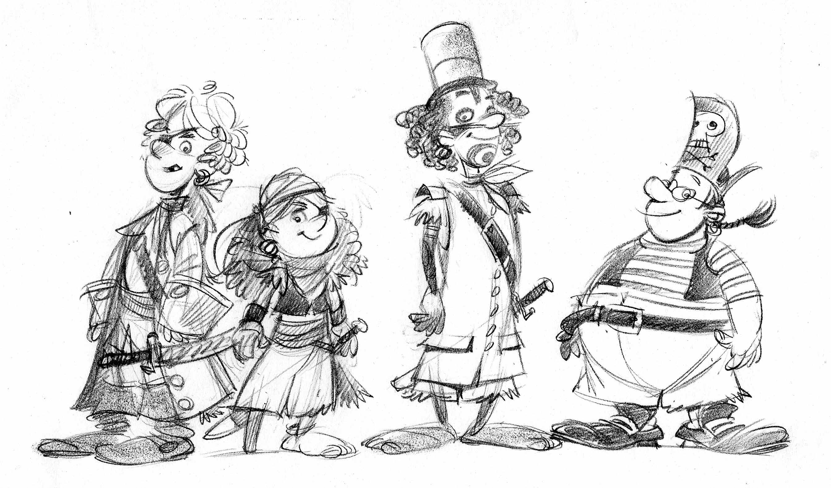 2686x1577 Pirate Kids John Manders - Pirate Drawing For Kids
