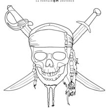 220x220 Pirates Of The Caribbean Coloring Pages - Pirate Drawing For Kids