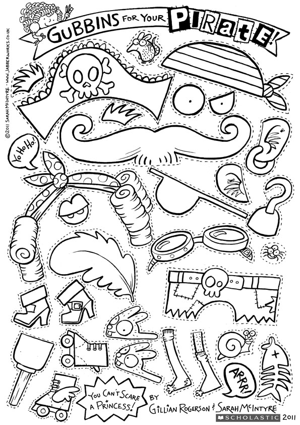 595x842 Draw A Pirate With Princess Spaghetti - Pirate Drawing For Kids