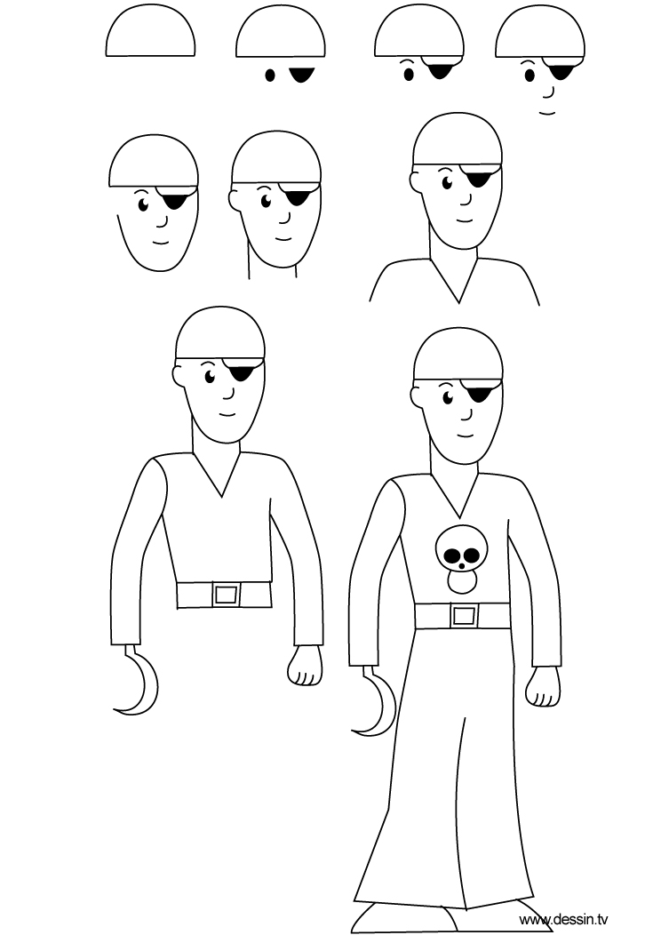 744x1052 Drawing Pirate - Pirate Drawing Pictures