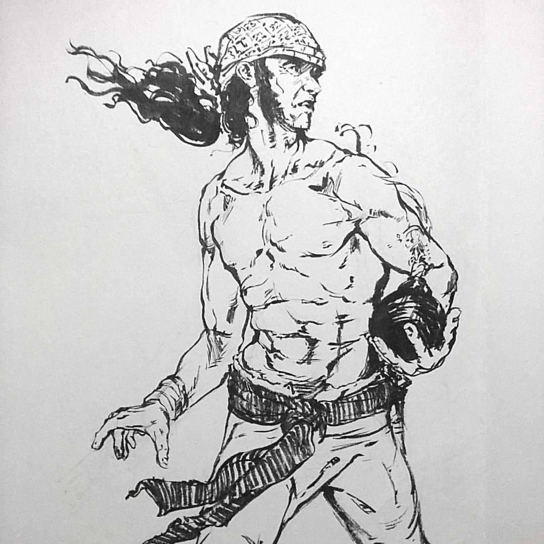 1080x1080 Lancelot Richardson Pirate Sketch, Nice To Come Back To Brush - Pirate Drawing Pictures