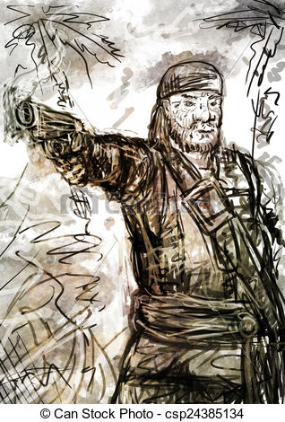 318x470 old pirate with a pistol drawing of old bearded pirate takes aim - Pirate Drawing Pictures