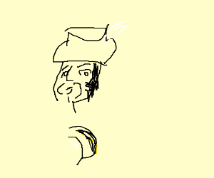 300x250 I See Ye Too Half Shaded Pirate Face And Butte Drawing - Pirate Face Drawing
