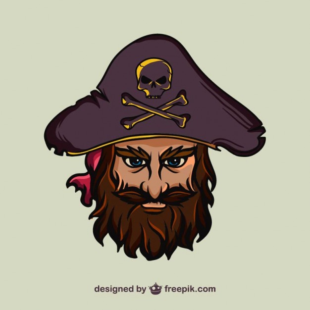 626x626 Pirate Face Vectors, Photos And Free Download - Pirate Face Drawing