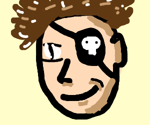 300x250 Pirate Face Drawing - Pirate Face Drawing