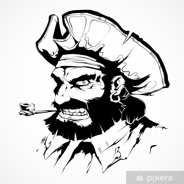 Pirate Face Drawing at Explore collection of