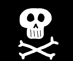 300x250 Pirate Flag Drawing - Pirate Flag Drawing
